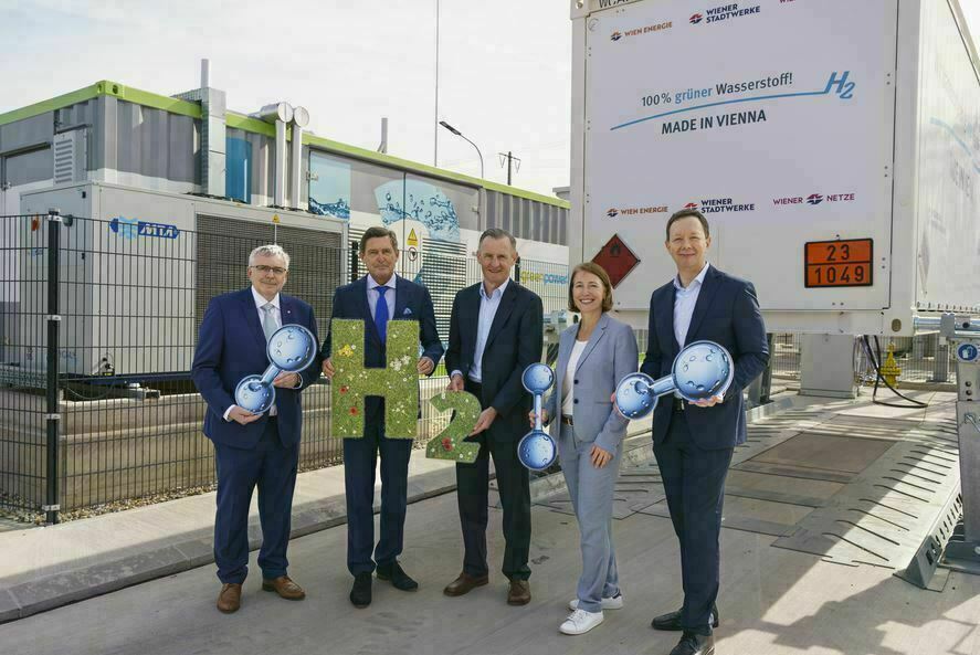 Wien Energie: Erste Wiener Erzeugungsanlage für grünen Wasserstoff nimmt Betrieb auf